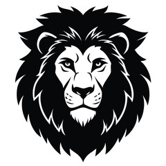 Fototapeta premium the lion face with a icon arts