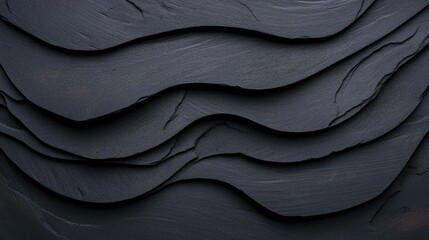 Obraz premium Elegant Abstract Layers of Dark Slate Texture in Modern Design