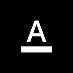 Letter A with Underline Icon
