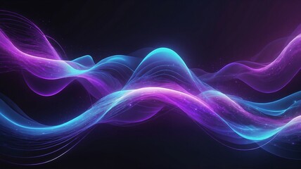 Fototapeta premium Futuristic Energy Wave Background