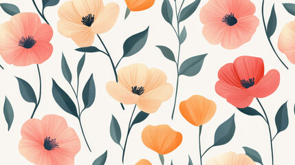 Mehendy abstract geometric flowers ornament background vector textures seamless pattern