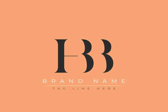 HBB abstract letter logo design. This logo is designed by three abstract letters.