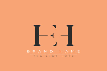 HEH abstract letter logo design. This logo is designed by three abstract letters.