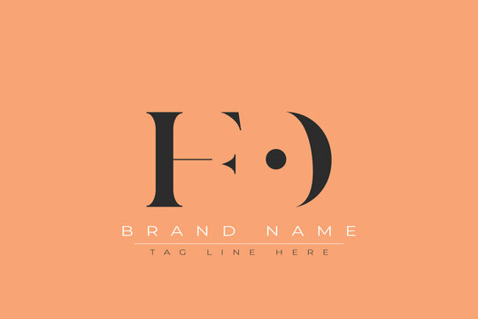 HFO abstract letter logo design. This logo is designed by three abstract letters.