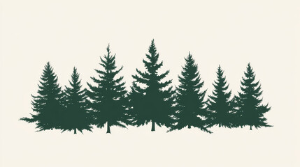 Tree outdoor travel green silhouette forest badge coniferous natural badge tops line spruce vector.