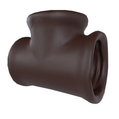 Unique 3D rendering of a creative and abstract object design