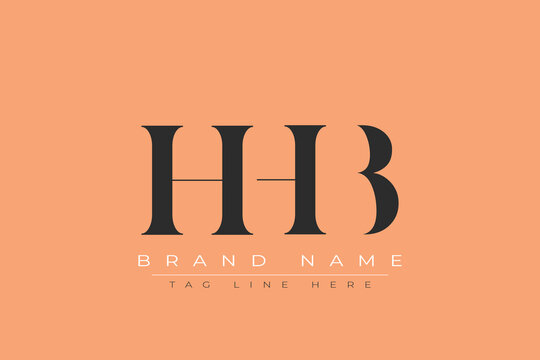 HHB abstract letter logo design. This logo is designed by three abstract letters.