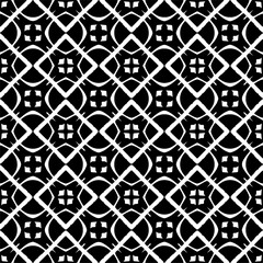 Fototapeta premium Abstract texture for fabric print, card, table cloth, furniture, banner, cover, invitation, decoration, wrapping.Seamless repeating pattern. Black and white color.Carpet pattern texture.