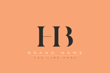 HIB abstract letter logo design. This logo is designed by three abstract letters. © Mahamud