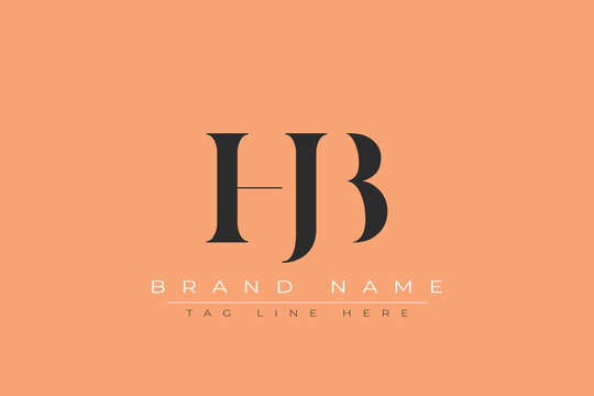 HJB abstract letter logo design. This logo is designed by three abstract letters.