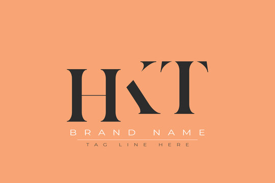HKT abstract letter logo design. This logo is designed by three abstract letters.