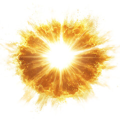 A Brilliant Holy Sunburst Explosion Isolated on Transparent Background