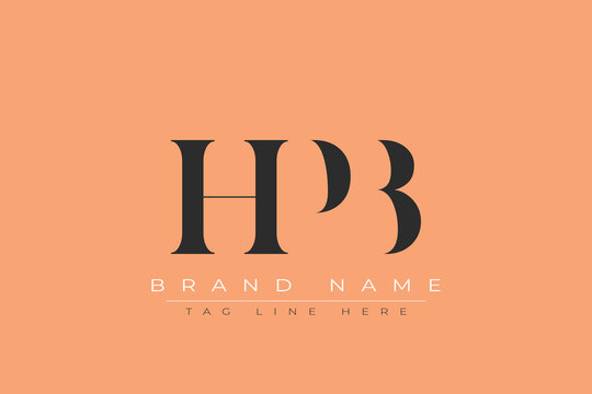 HPB abstract letter logo design. This logo is designed by three abstract letters.
