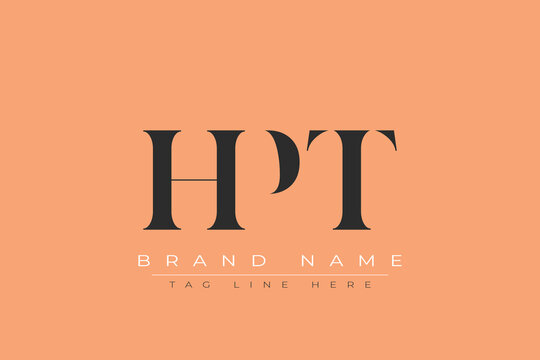 HPT abstract letter logo design. This logo is designed by three abstract letters.