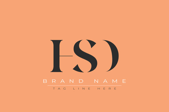 HSD abstract letter logo design. This logo is designed by three abstract letters.