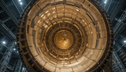 Aerial View of a Modern Industrial Machinery Interior Design