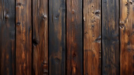 Naklejka premium Weathered Wooden Planks with Knots and Grain Patterns
