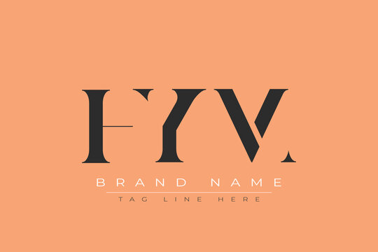 HYM abstract letter logo design. This logo is designed by three abstract letters.