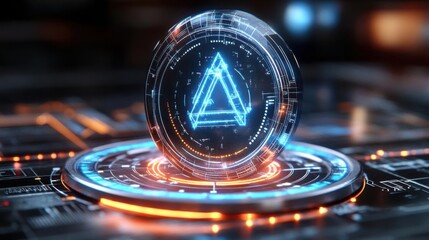 Futuristic Tech: Holographic Data Sphere