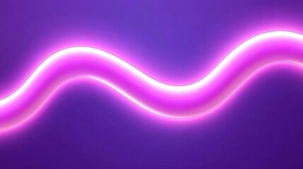 Obraz premium Purple Neon Wave Abstract