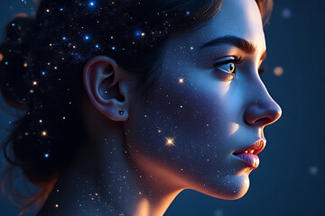 Celestial Beauty Cosmic Glow Fantasy Dream Universe Magic