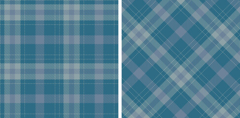 Pastel Seamless Tartan in Light Cool Grey tones Fabric Design