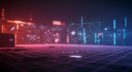 Dynamic Digital Grid & Minimalist Urban Patterns in Digital Innovation