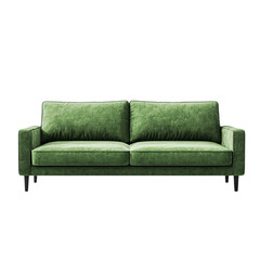 Fototapeta premium Green Velvet Sofa Modern Furniture Home Decor