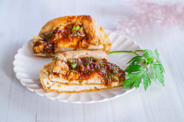 栃尾あぶあらげのねぎ味噌チーズ焼き