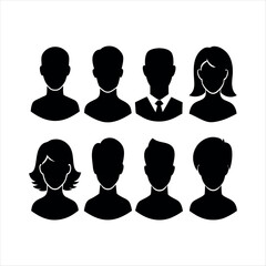 people's head silhouette