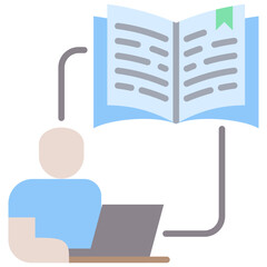 Virtual Class Flat Icon