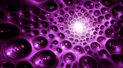 Purple swirling energy tunnel, abstract background, light at the end, futuristic design, ideal for tech visuals
