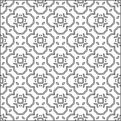 Linear pattern. Digital design.Black and white pattern for web page, textures, card, poster, fabric, textile.Linear Wallpaper Image.Repeating ornament.