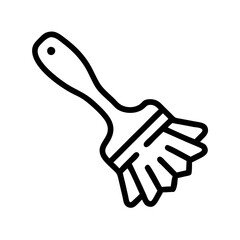 Obraz premium Cleaning brush icon, cleaning tool, vector illustration, simple design, monochrome style