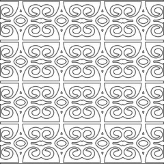 Linear pattern. Digital design.Black and white pattern for web page, textures, card, poster, fabric, textile.Linear Wallpaper Image.Repeating ornament.