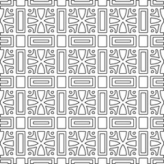 Linear pattern. Digital design.Black and white pattern for web page, textures, card, poster, fabric, textile.Linear Wallpaper Image.Repeating ornament.