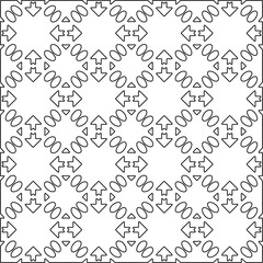 Linear pattern. Digital design.Black and white pattern for web page, textures, card, poster, fabric, textile.Linear Wallpaper Image.Repeating ornament.