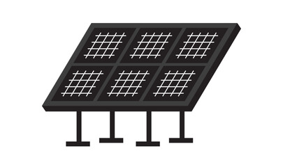 Black solar panel texture vector illustration set. Abstract system from poly crystalline square cells, industrial battery collector for alternative sun energy background. Renewable resources.