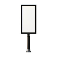 Blank Street Sign Mockup Modern City Advertising Billboard,