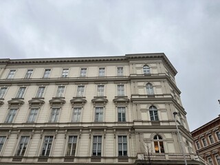 The windows on a building