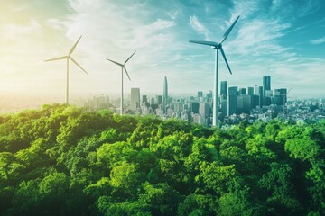 Corporate report highlighting ESG metrics within the green energy industry, highlighting sustainable business practices.