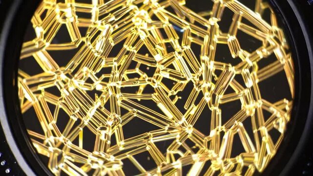 Exploring the intricate details of crystalline structures under magnification
