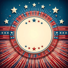 retro american flag frame background, 4th of july independence day background, retro American card frame, 4th of July celebration, USA, America, Fourth of july card illustration, 4th of July Card 