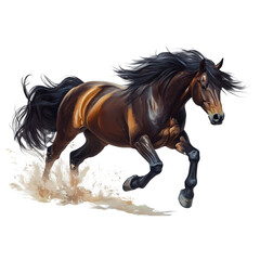 Fototapeta premium Horse Isolated on Transparent Background