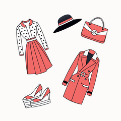 Fashion-design-set-vector art 