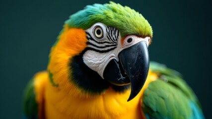 Fototapeta premium face of a macaw parrot close up