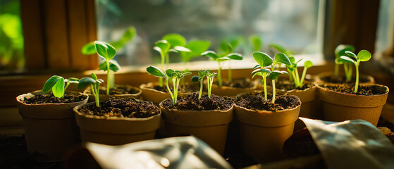 Ideal for seed companies or gardening blogs emphasizing the early stages of plant growth