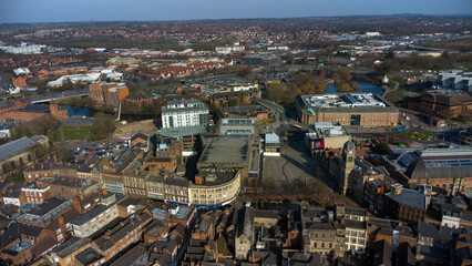 Fototapeta premium A view from above of Derby