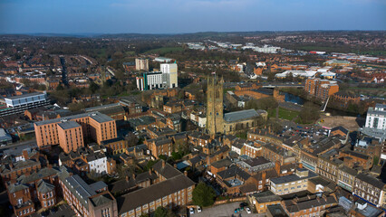 Obraz premium A view from above of Derby