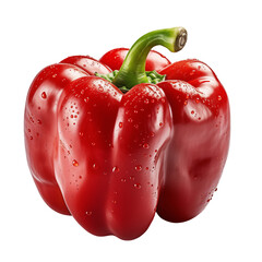 Red Bell Pepper On White Background